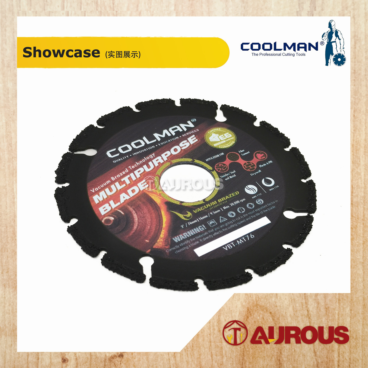 COOLMAN VACUUM BRAZED BLADE MULTIPURPOSE CUTTING DISC 3''/76MM (VBT ...