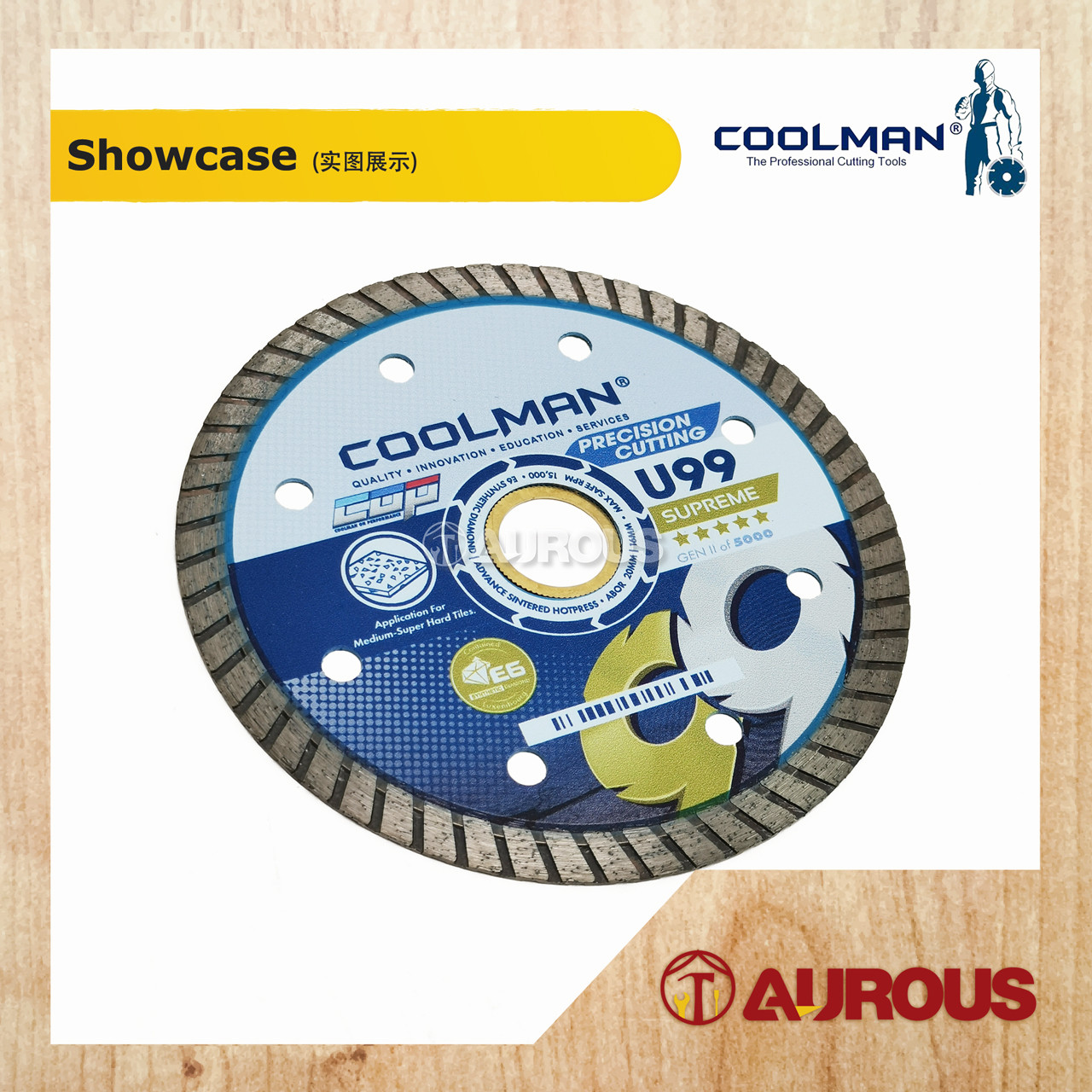 COOLMAN THIN TURBO SUPREME BLADE CUTTING DISC 4”/105MM (U99) - Aurous ...