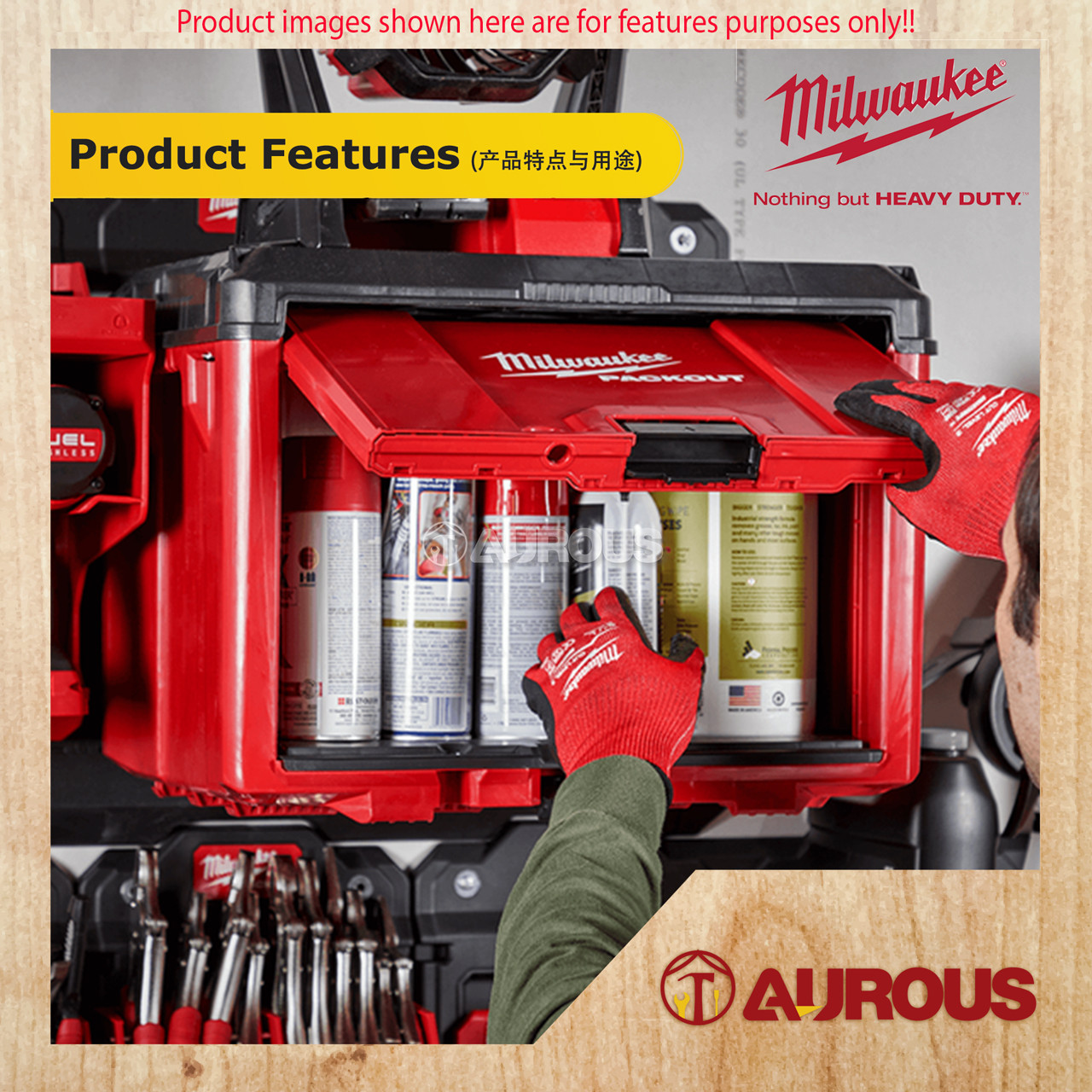 Milwaukee PACKOUT Cabinet (48-22-8445) – Wall Mount Or Stack 