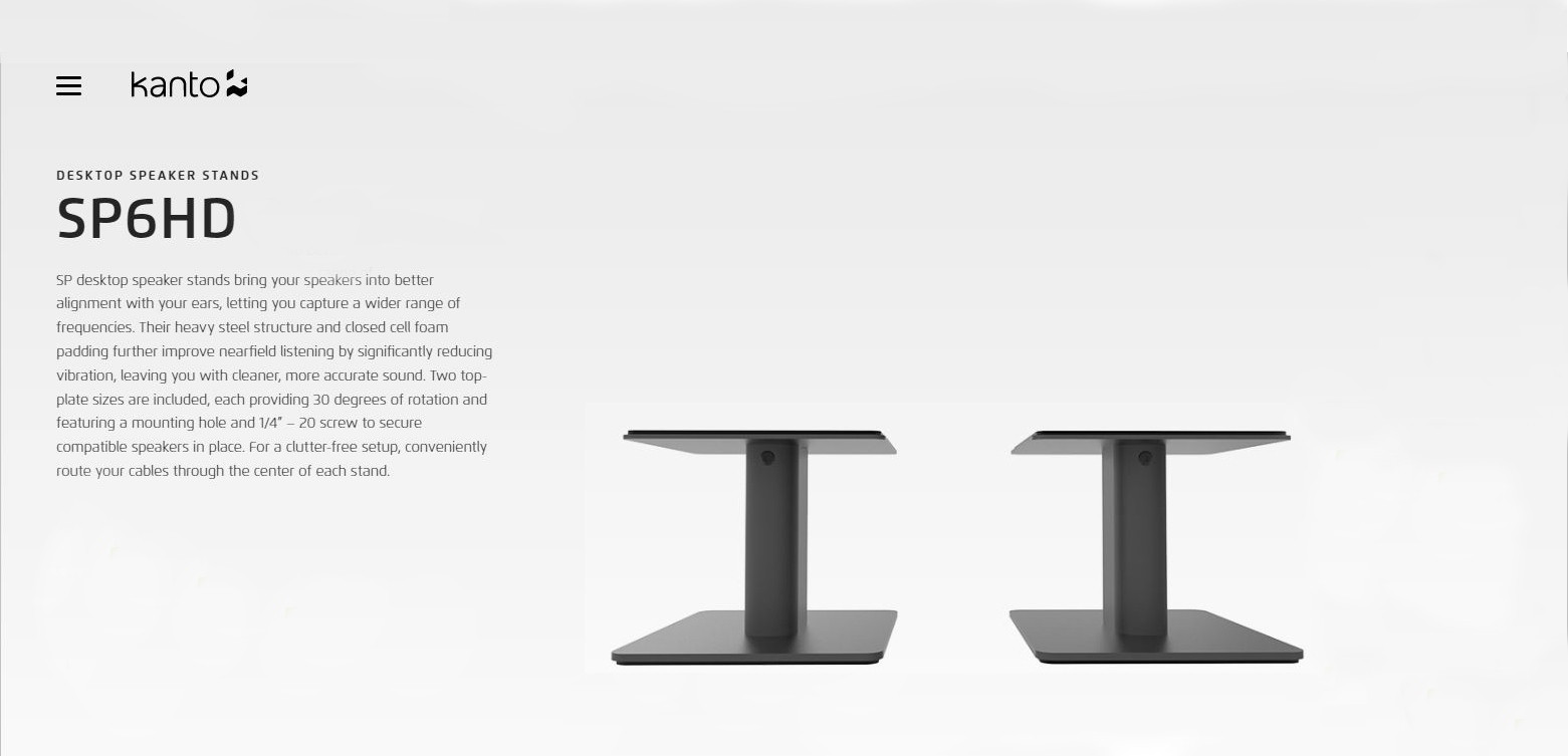 Kanto SP26 Speaker Stands 26 (Pair), Black Kanto SP26 Speaker Stands 26 (Pair), Black