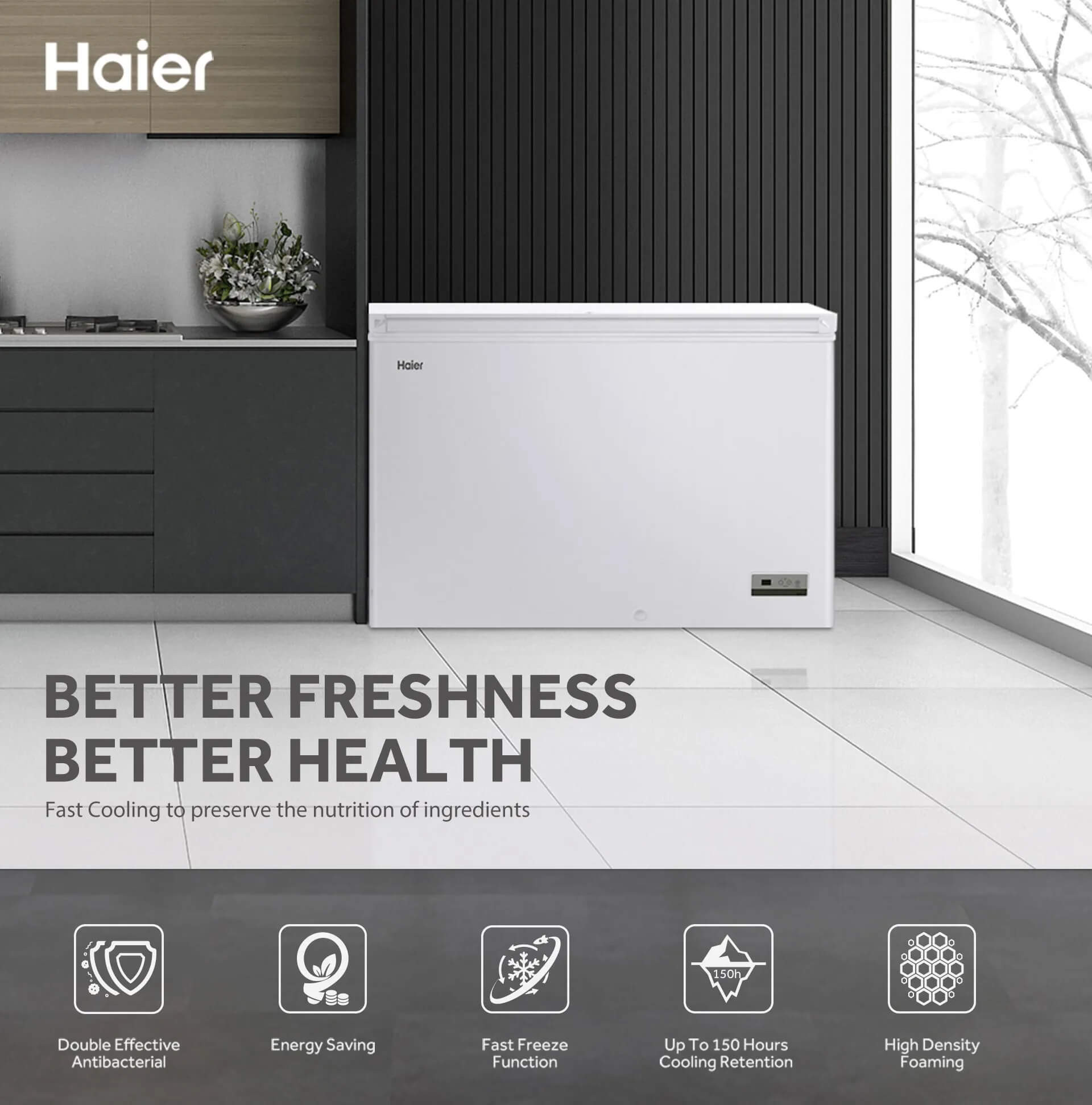 HAIER 251L 306L CHEST FREEZER BD288HEC BD318HEE TBC Electrical