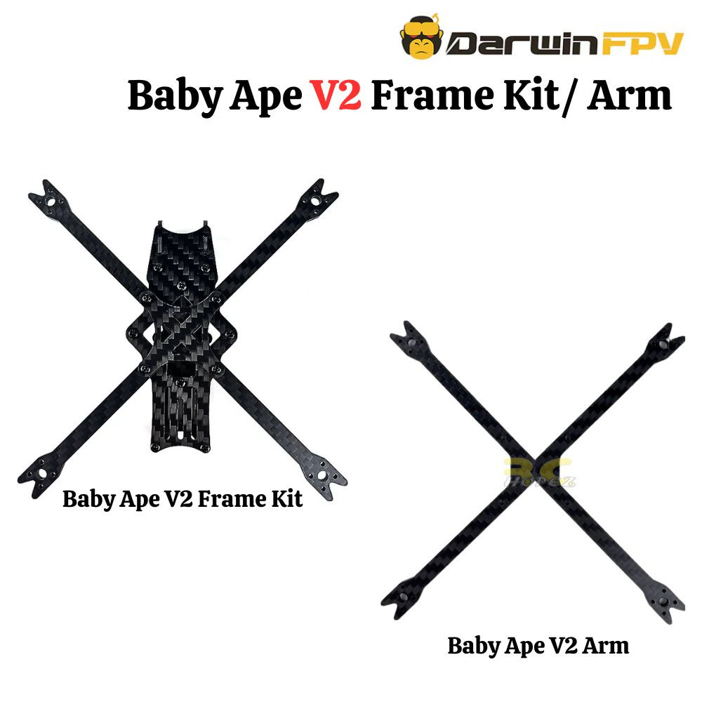 DarwinFPV Darwin Baby Ape V2 Frame 3 Inch FPV Frame Kit / Arm DW-Frame ...