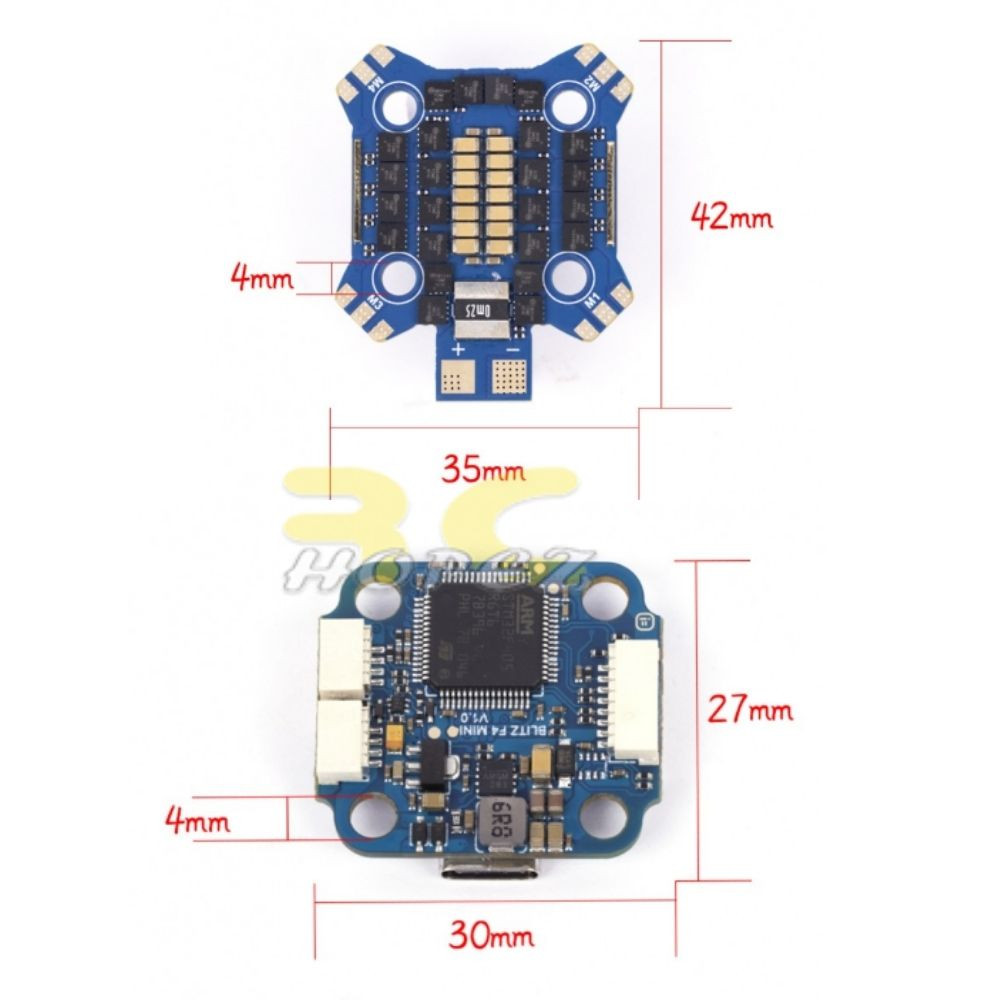iFlight 20x20mm BLITZ Mini F4 Flight Controller E55S 55A 26S 4in1