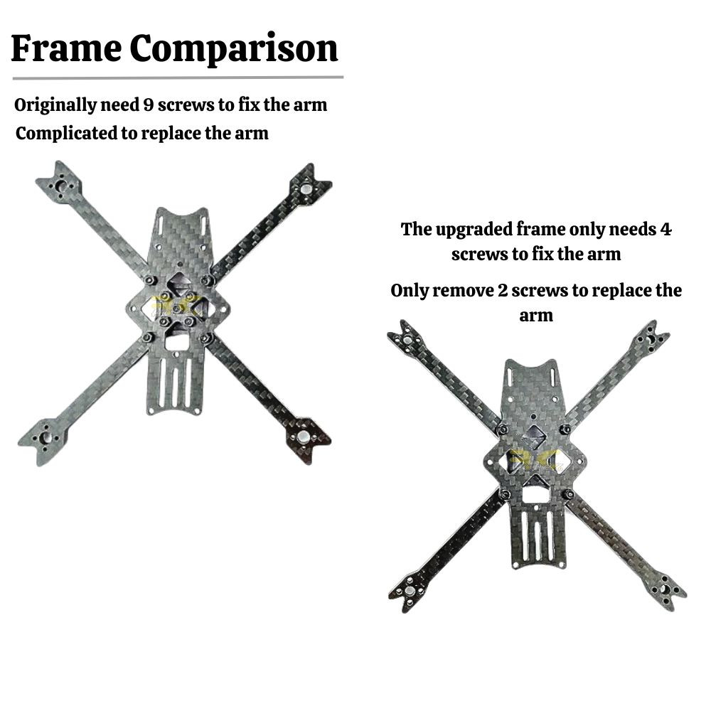 DarwinFPV Darwin Baby Ape V2 Frame 3 Inch FPV Frame Kit / Arm DW-Frame ...