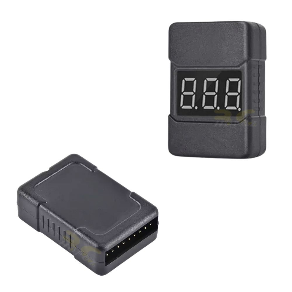 Youmile Tester Batteria 1-8S Con Allarme Buzzer – Controllo Tensione Lipo/Li-ion, Precisione ±0.01V, 5 Pezzi + Fascette - 2