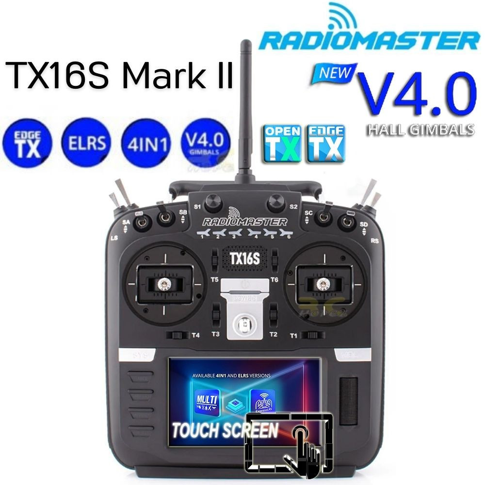 RadioMaster TX16S Mark II V4.0 Hall Sensor Gimbals 2.4GHz 16CH 4IN1