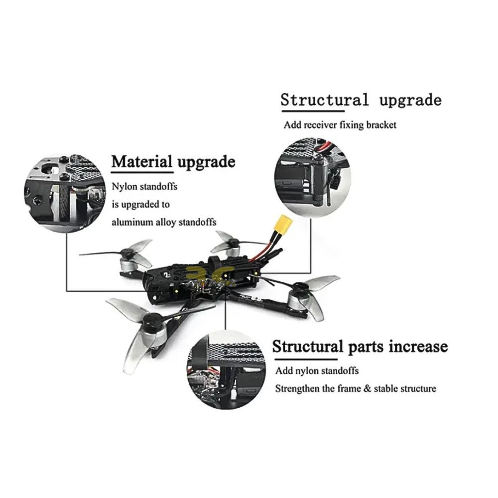 DarwinFPV Darwin Baby Ape V2 Frame 3 Inch FPV Frame Kit / Arm DW-Frame ...