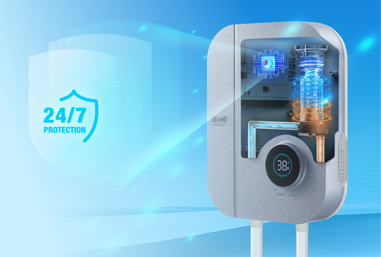 Alpha_Instant Shower Heater_WES7 Digital_Rainshower Set_DC pump_Blue Linen_MGDA