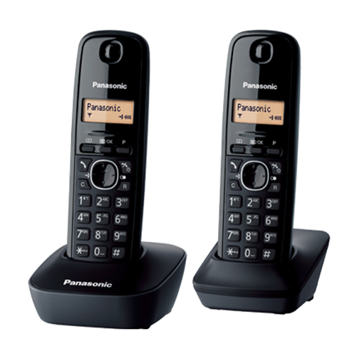 PANASONIC Twin Cordless Dect Phone KXTG1612ML (Antifingerprint
