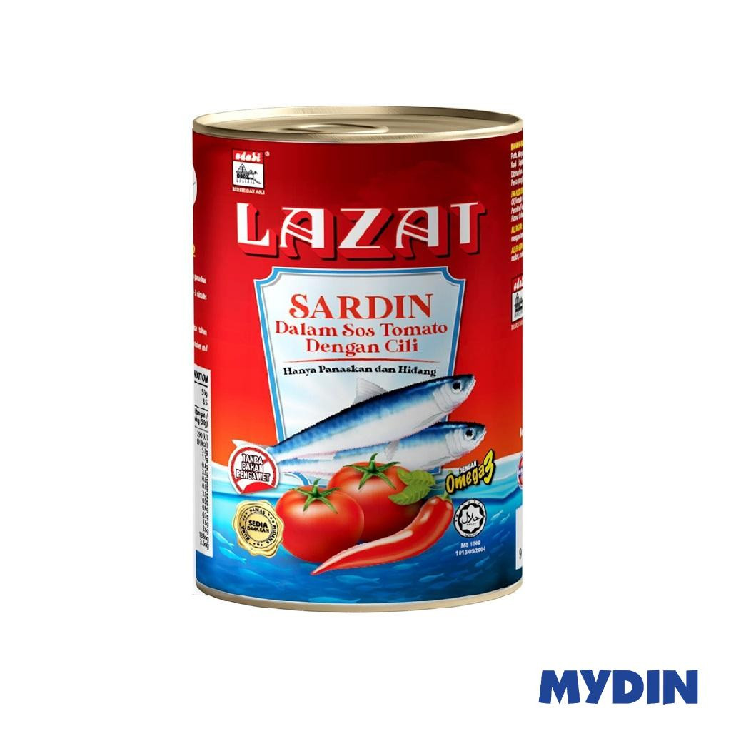 Adabi Lazat Sardin Dalam Sos Tomato dengan Cili (425g)