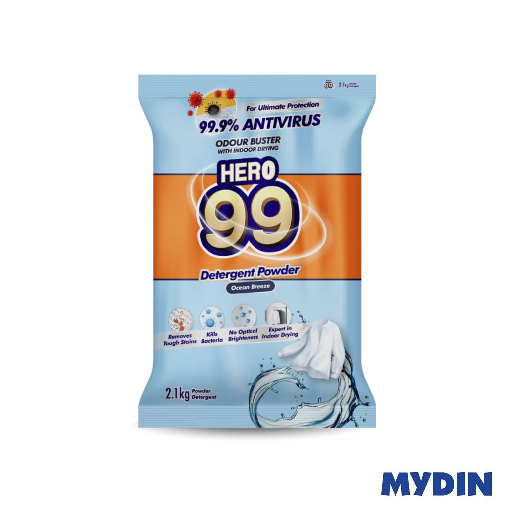 Hero 99 Detergen Serbuk Ocean Breeze (2.1kg)