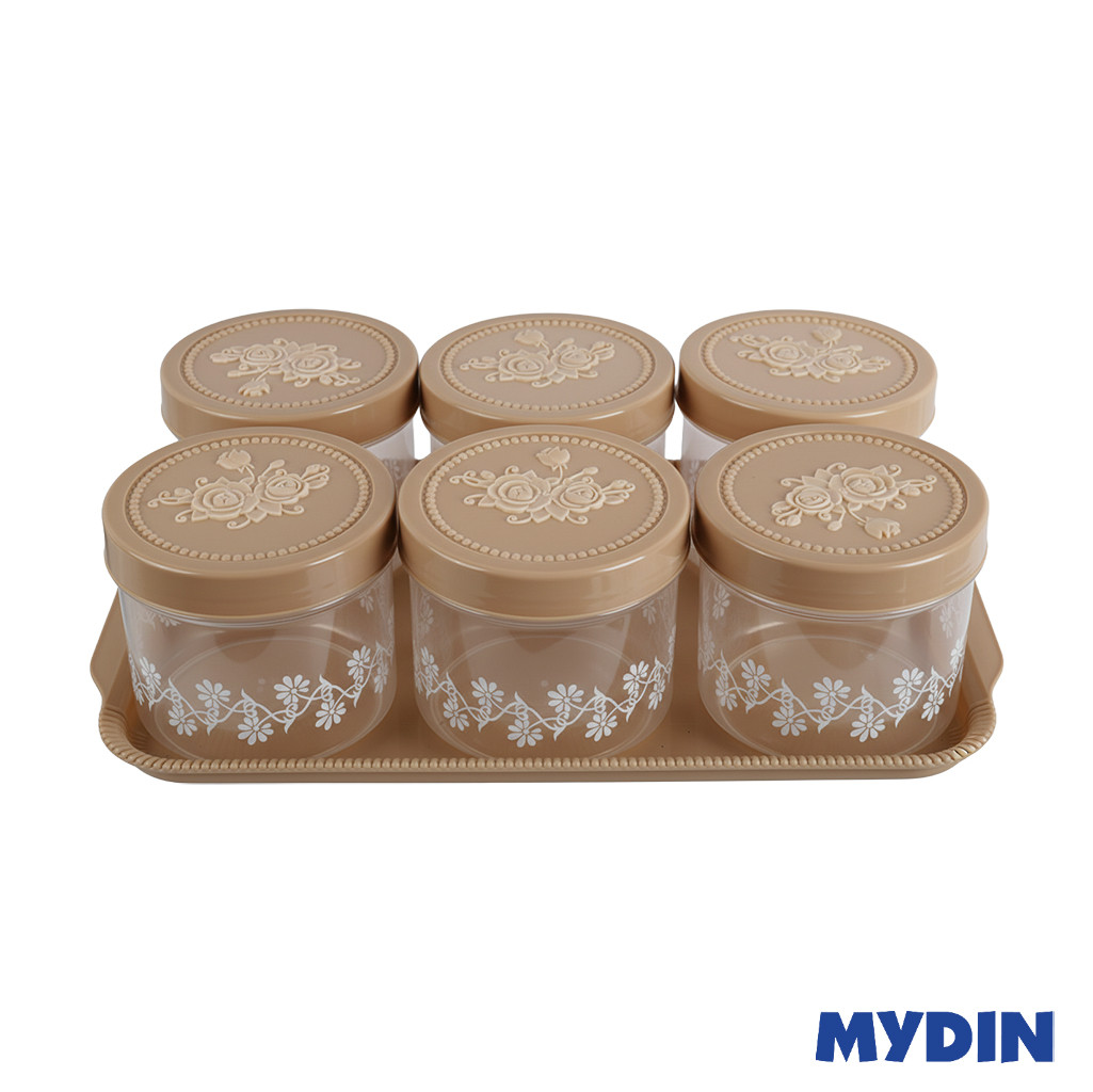 Mydin Canister Set - 740ml (6 pieces) MYD840/6-001 - 2 Colours