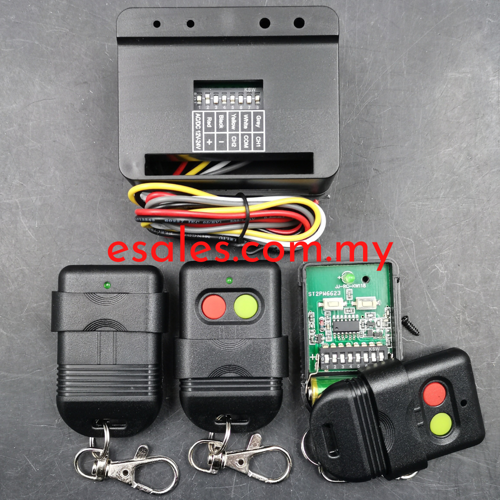 Auto Gate Remote Control ST2PW6552 JJRCKW118433Mhz, SMC5326 8 Digits