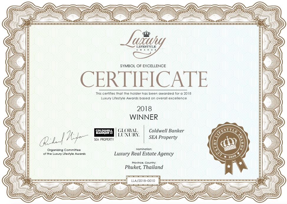 Proud Winners of the 2018 Luxury Lifestyle Property Awards